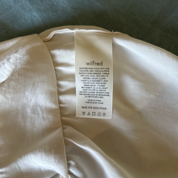 Wilfred Lover Satin Camisole | Cream, Size 2XS - Picture 4 of 4